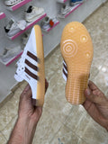 Adidas Samba Mule Off White Preloved Brown gum sole