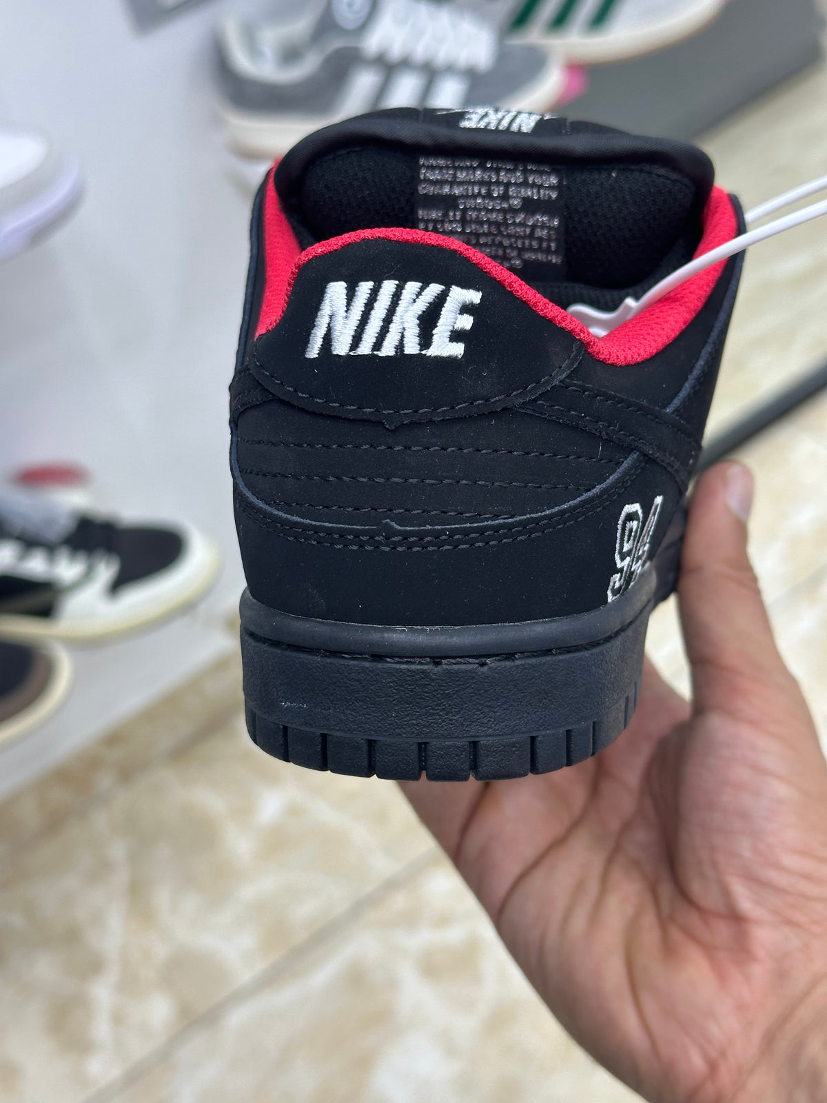 Nike Dunk Low Supreme 94 Black ORG