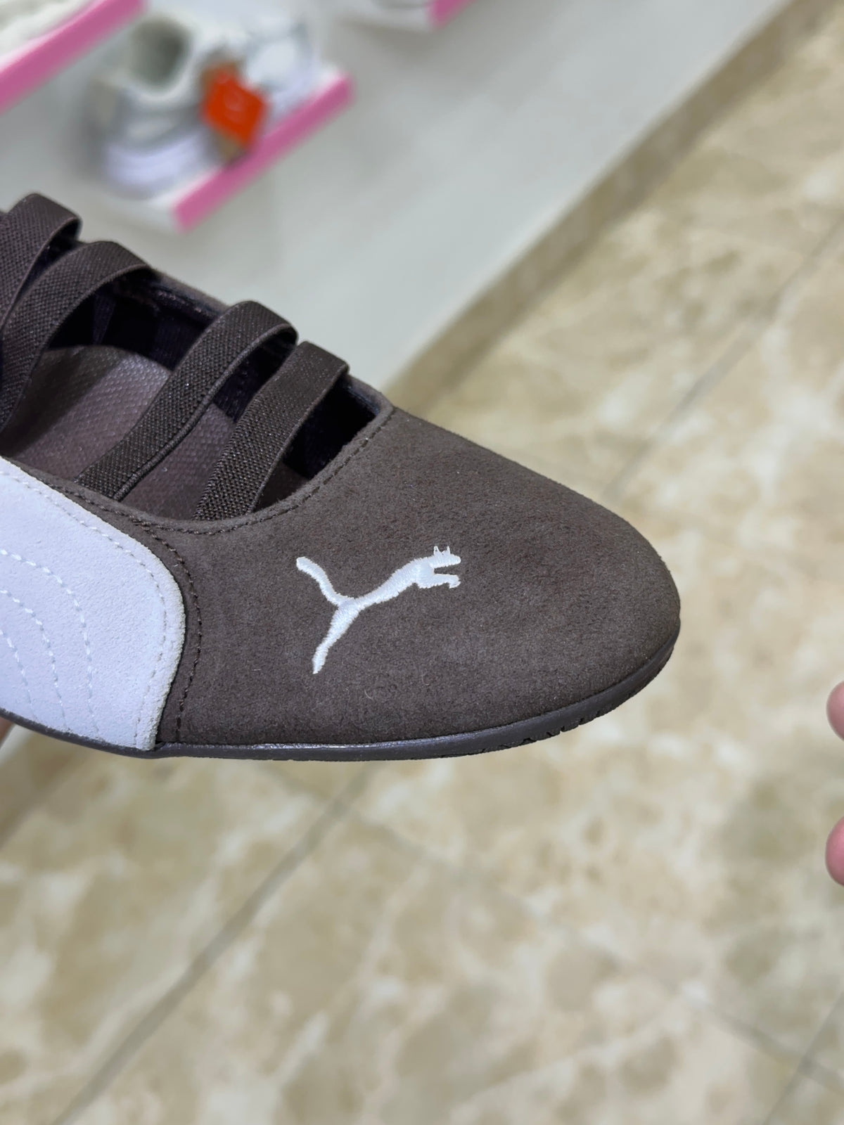 Puma Speedcat Ballet Dark Chocolate white