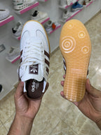 Adidas Samba Mule Off White Preloved Brown gum sole