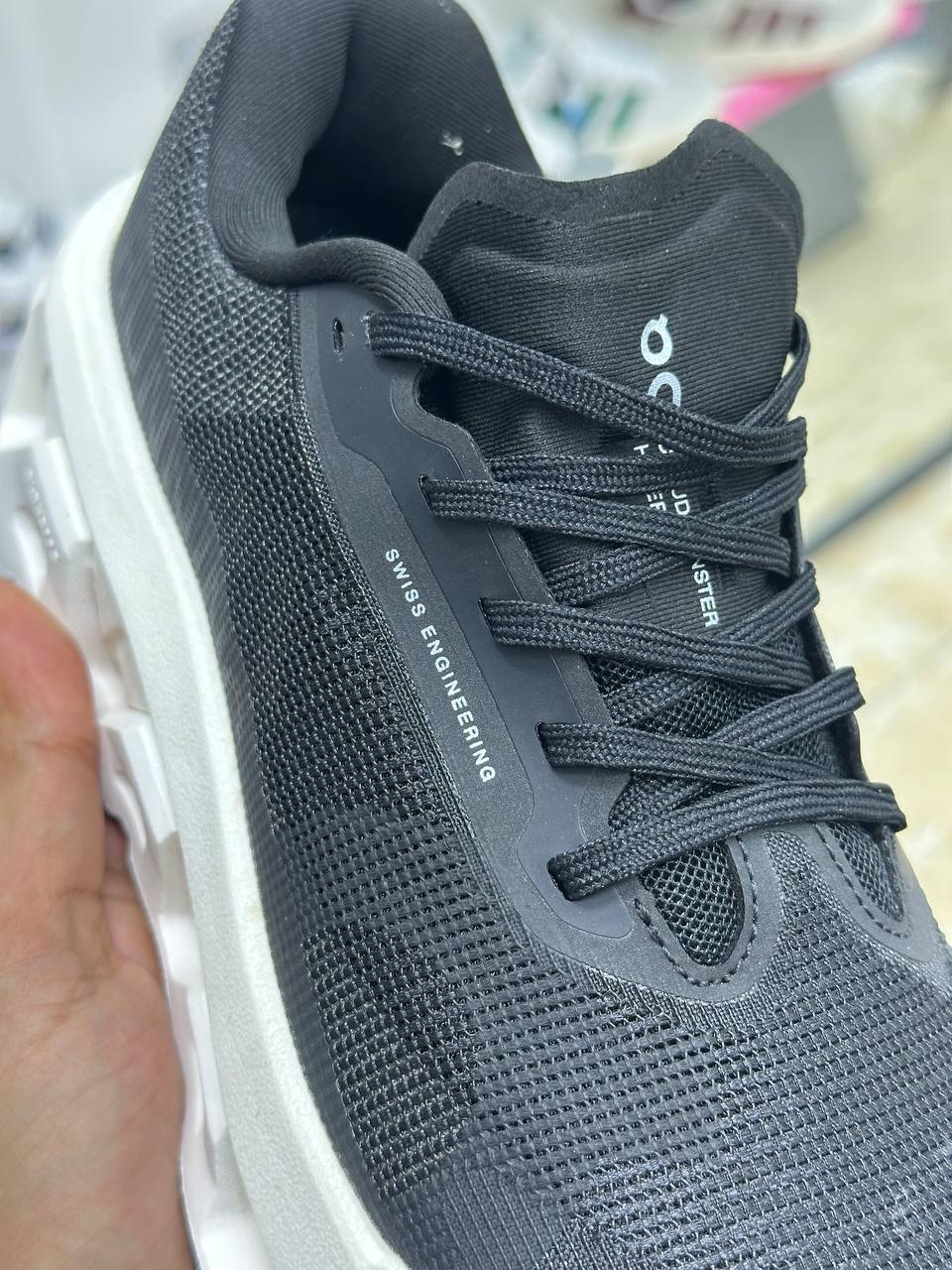 On Running On Cloudmonster 3 Hyper black ivory gray WHITE