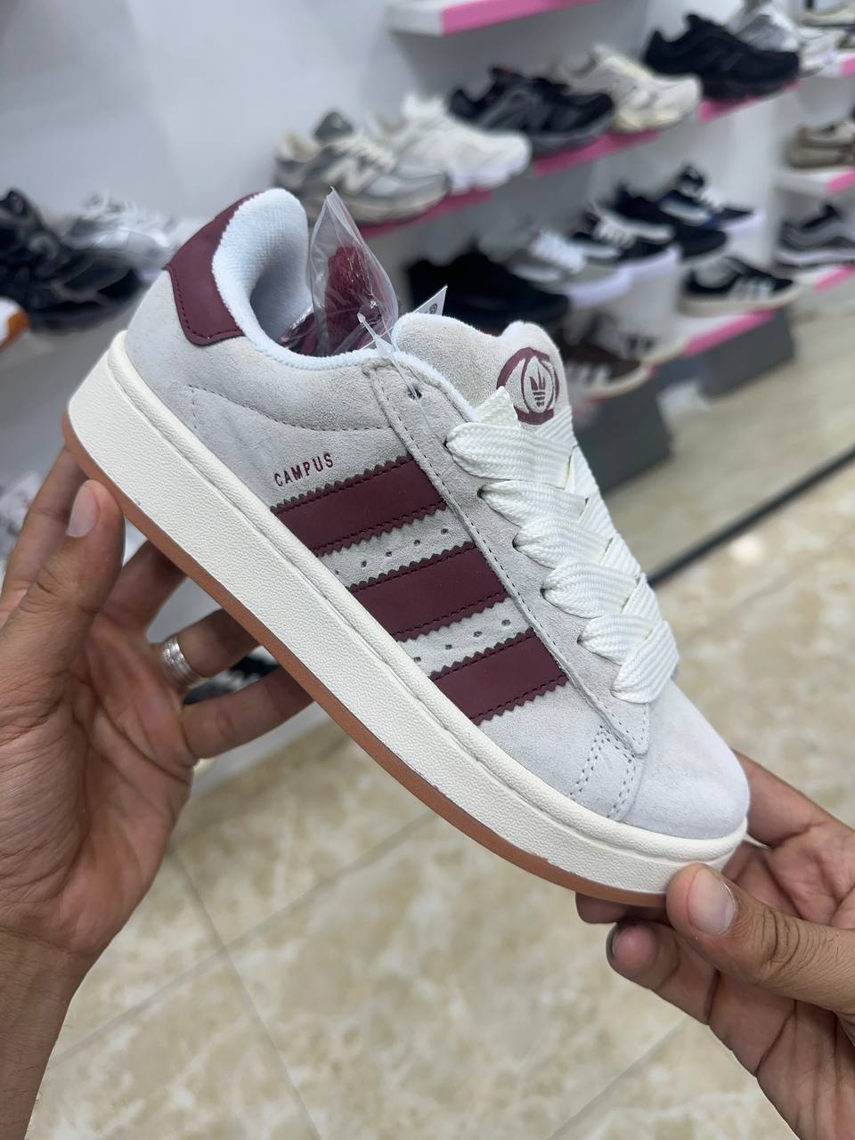 Adidas CAMPUS 00S Crystal White Preloved Ruby