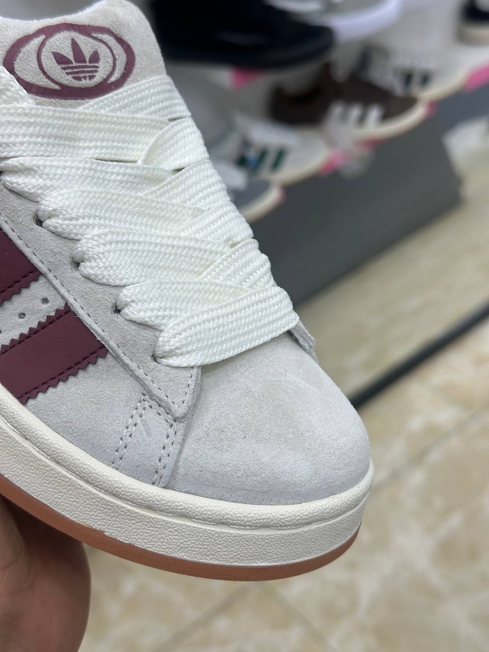 Adidas CAMPUS 00S Crystal White Preloved Ruby