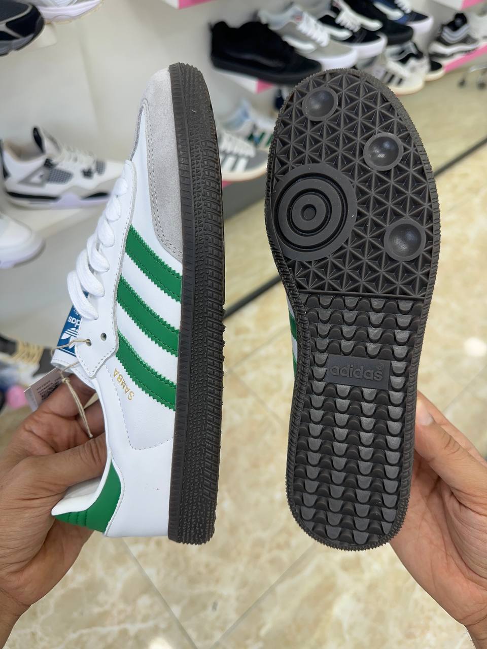 Adidas Samba White Green