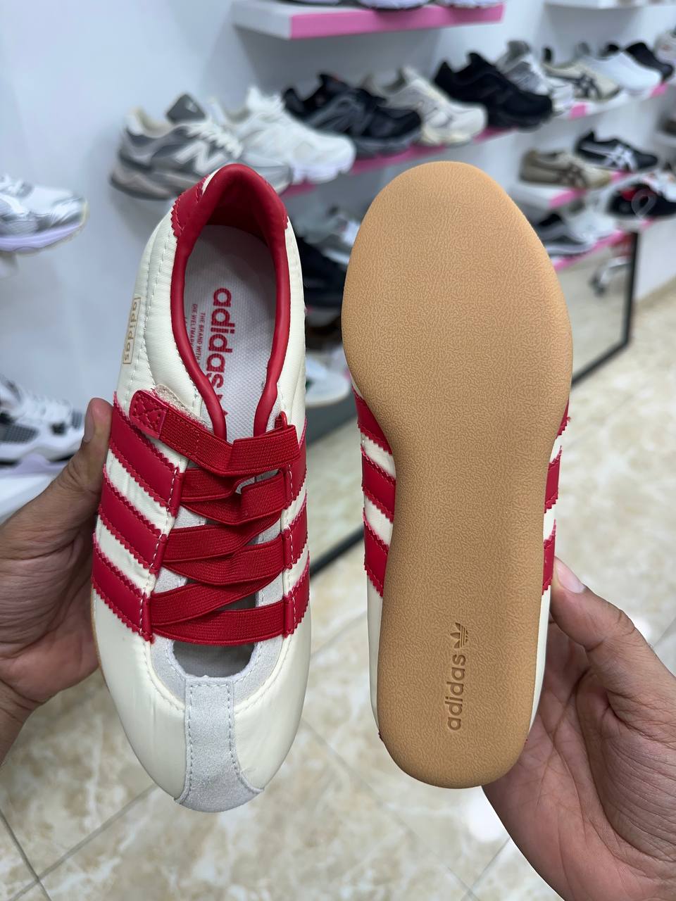Adidas Tokyo Mary Jane Shoes White Red