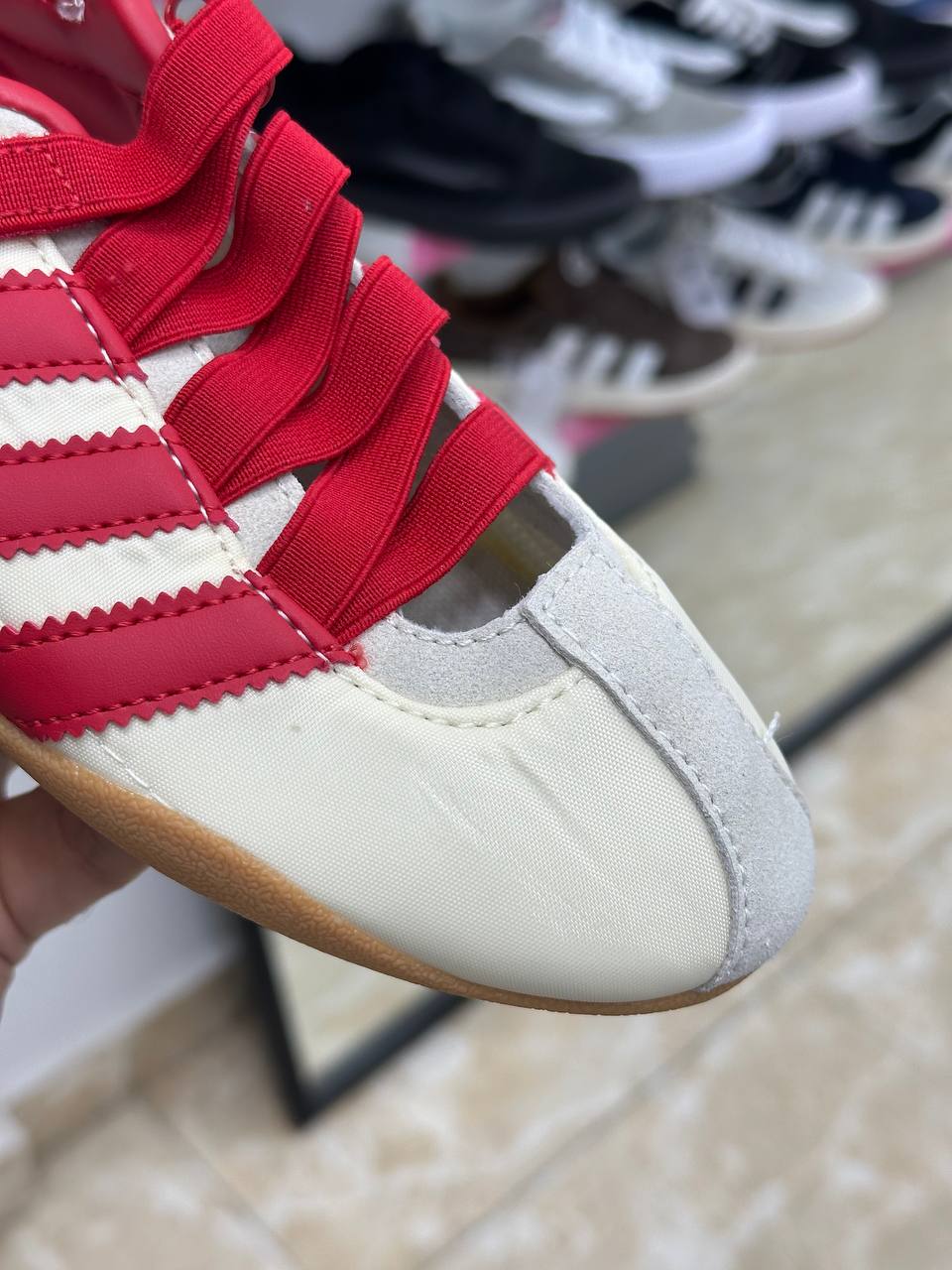 Adidas Tokyo Mary Jane Shoes White Red