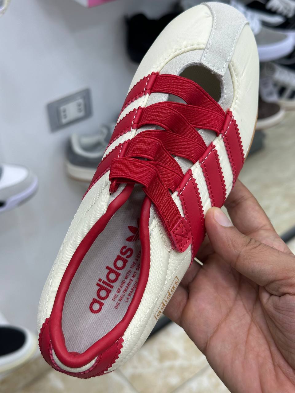 Adidas Tokyo Mary Jane Shoes White Red