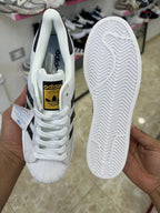 Adidas Superstar White Black Stripes