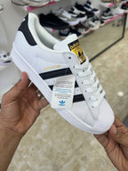Adidas Superstar White Black Stripes
