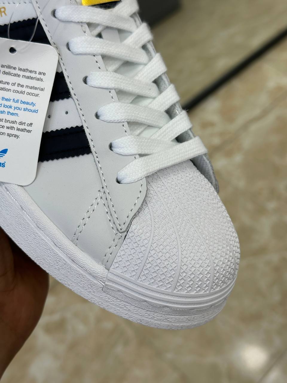 Adidas Superstar White Black Stripes