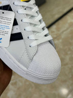 Adidas Superstar White Black Stripes