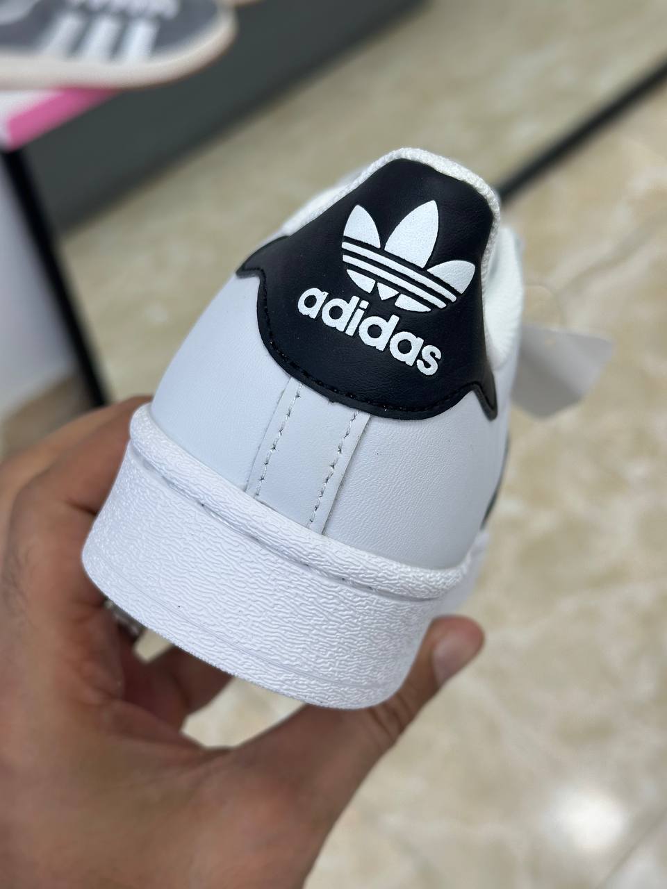Adidas Superstar White Black Stripes