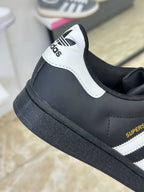 Adidas Superstar Core Black White Gold