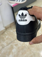 Adidas Superstar Core Black White Gold