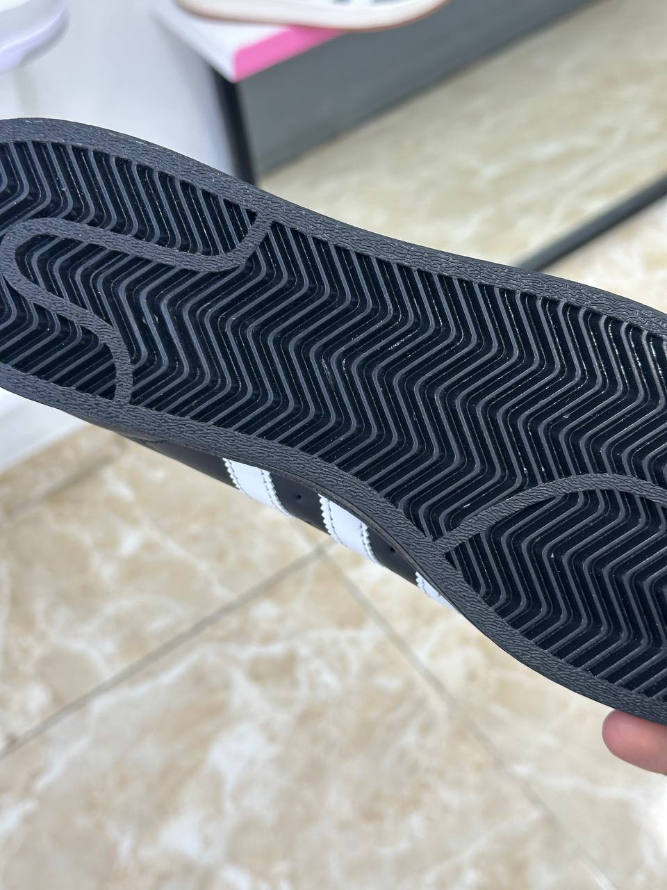 Adidas Superstar Core Black White Gold