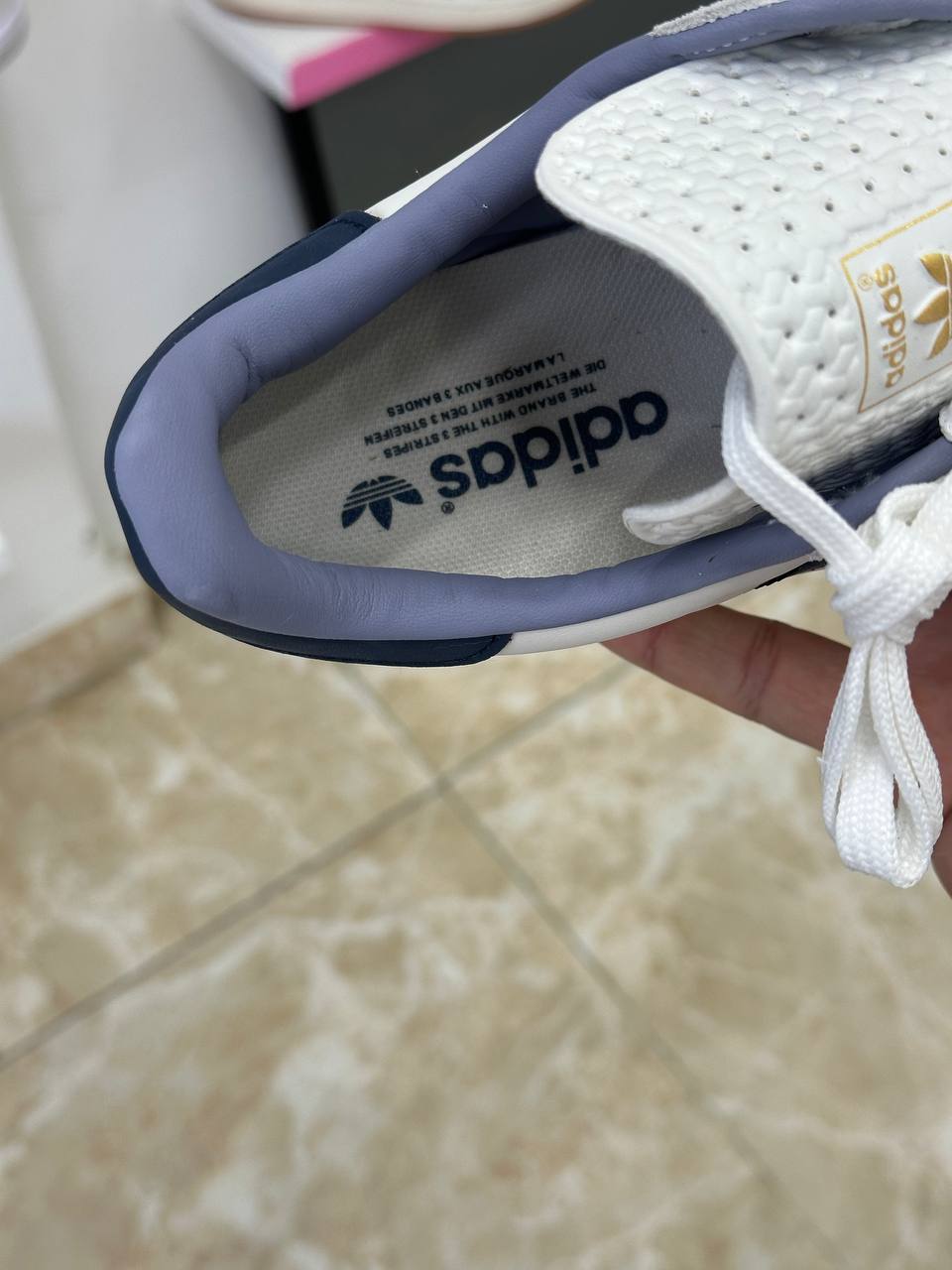 Adidas Gazelle White Preloved Ink