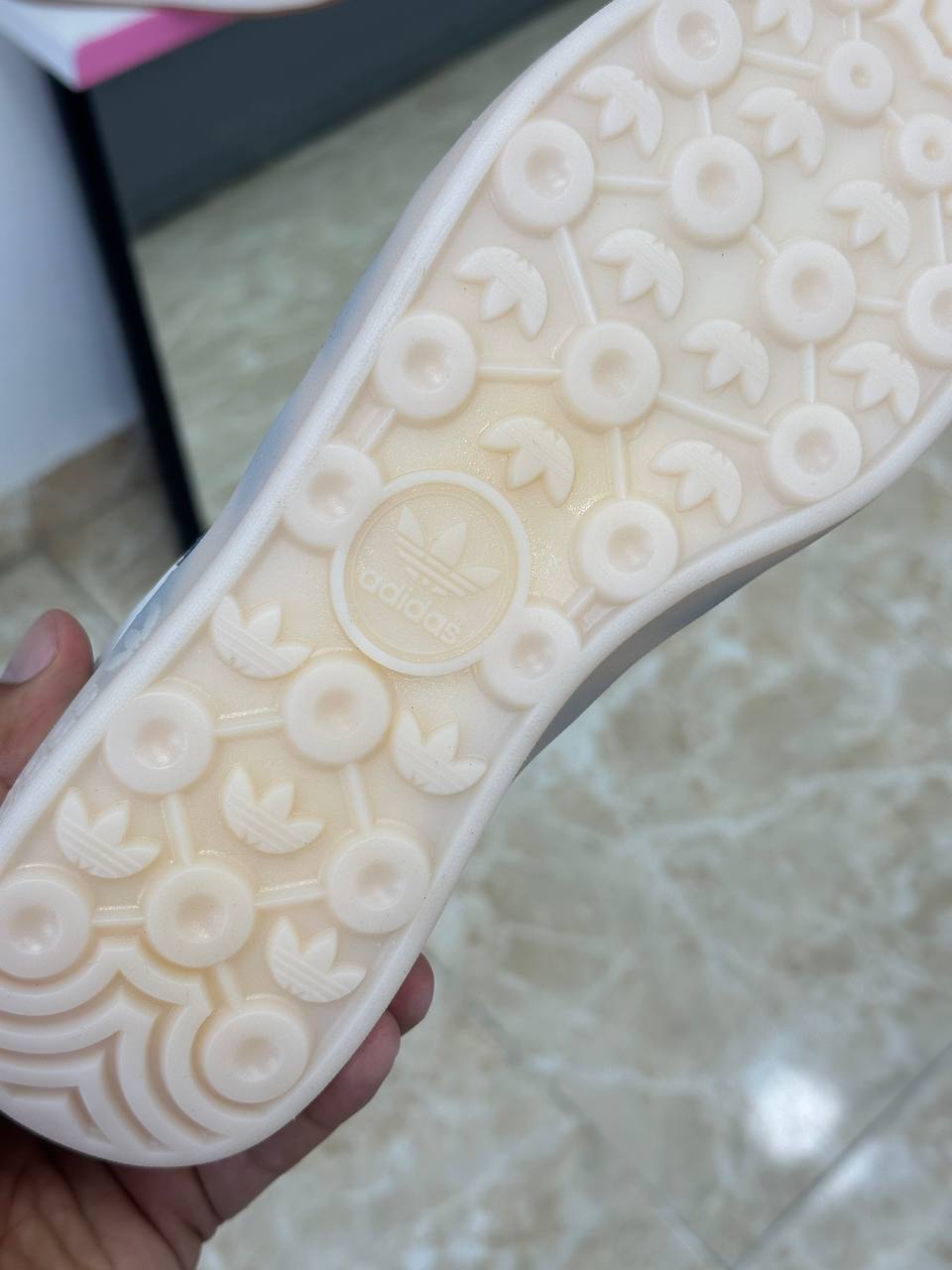 Adidas Gazelle White Preloved Ink