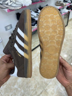 adidas Gazelle Indoor Earth Strata White Gold Metallic