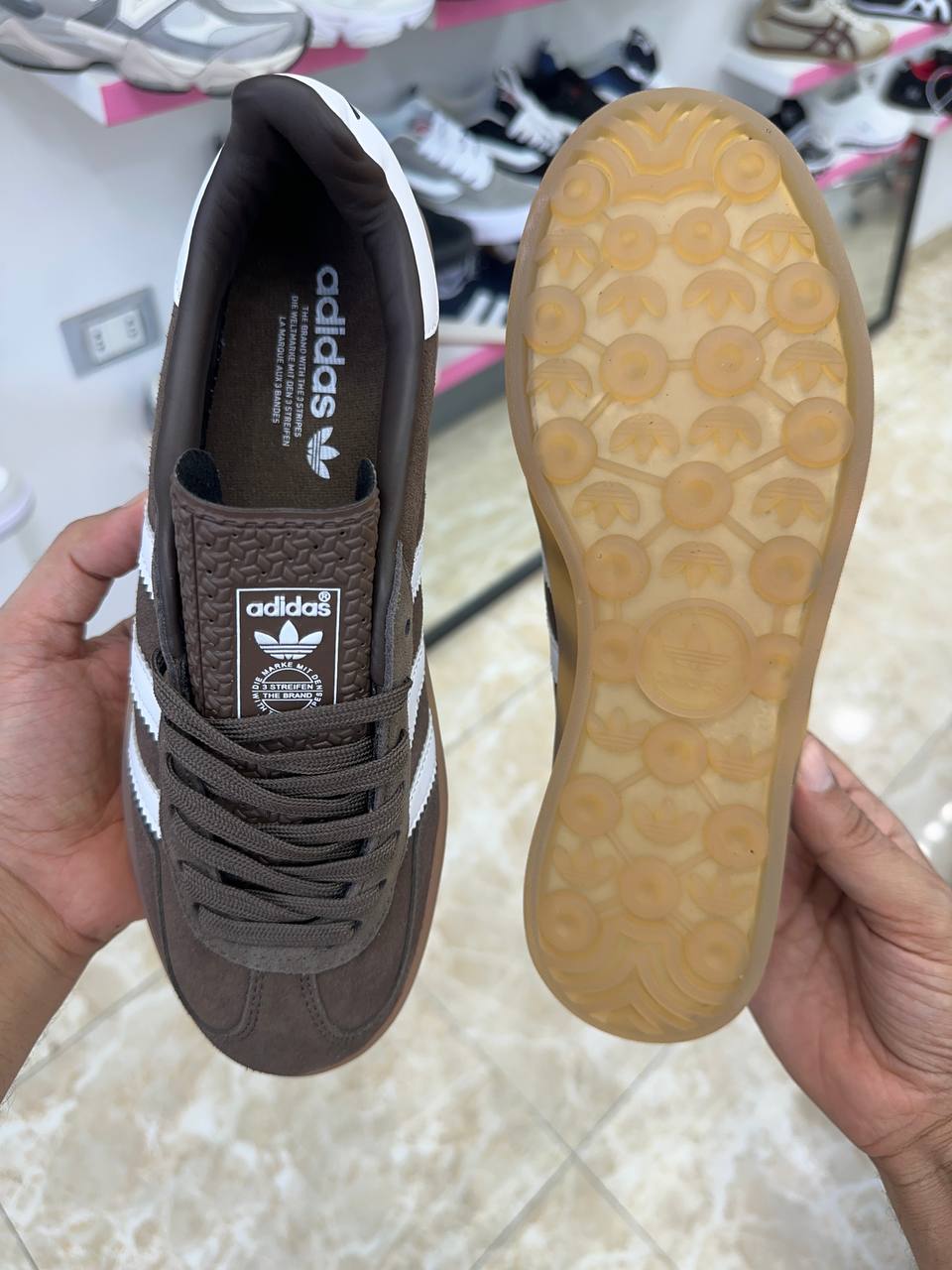 adidas Gazelle Indoor Earth Strata White Gold Metallic