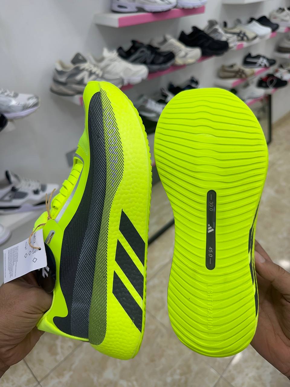 Adidas HYPERBOOST EDGE Running Yellow Grey black