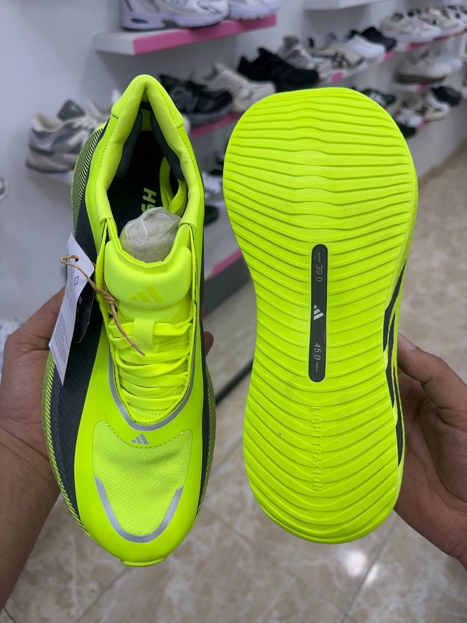Adidas HYPERBOOST EDGE Running Yellow Grey black