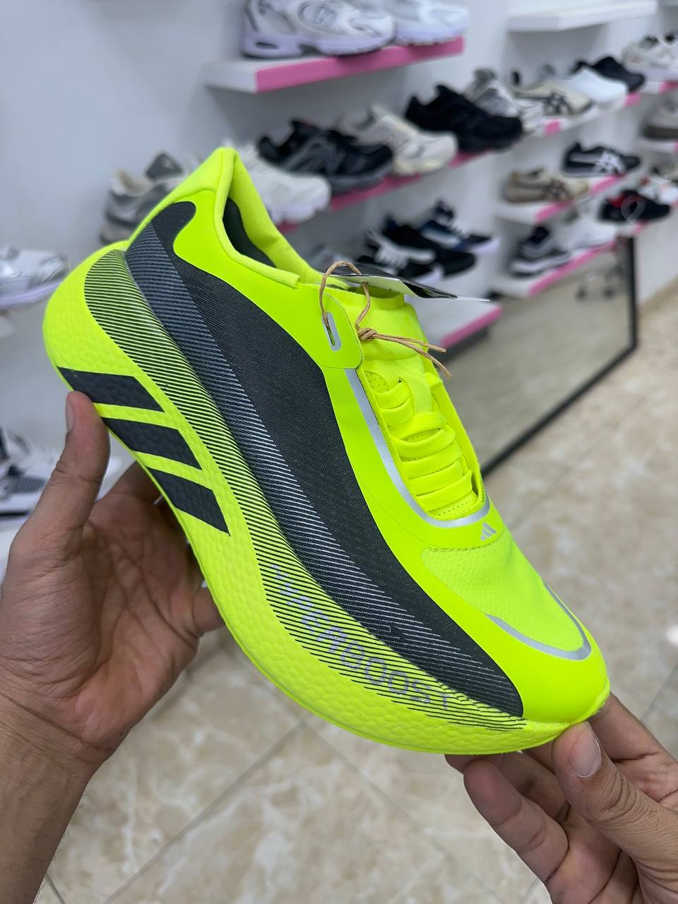 Adidas HYPERBOOST EDGE Running Yellow Grey black