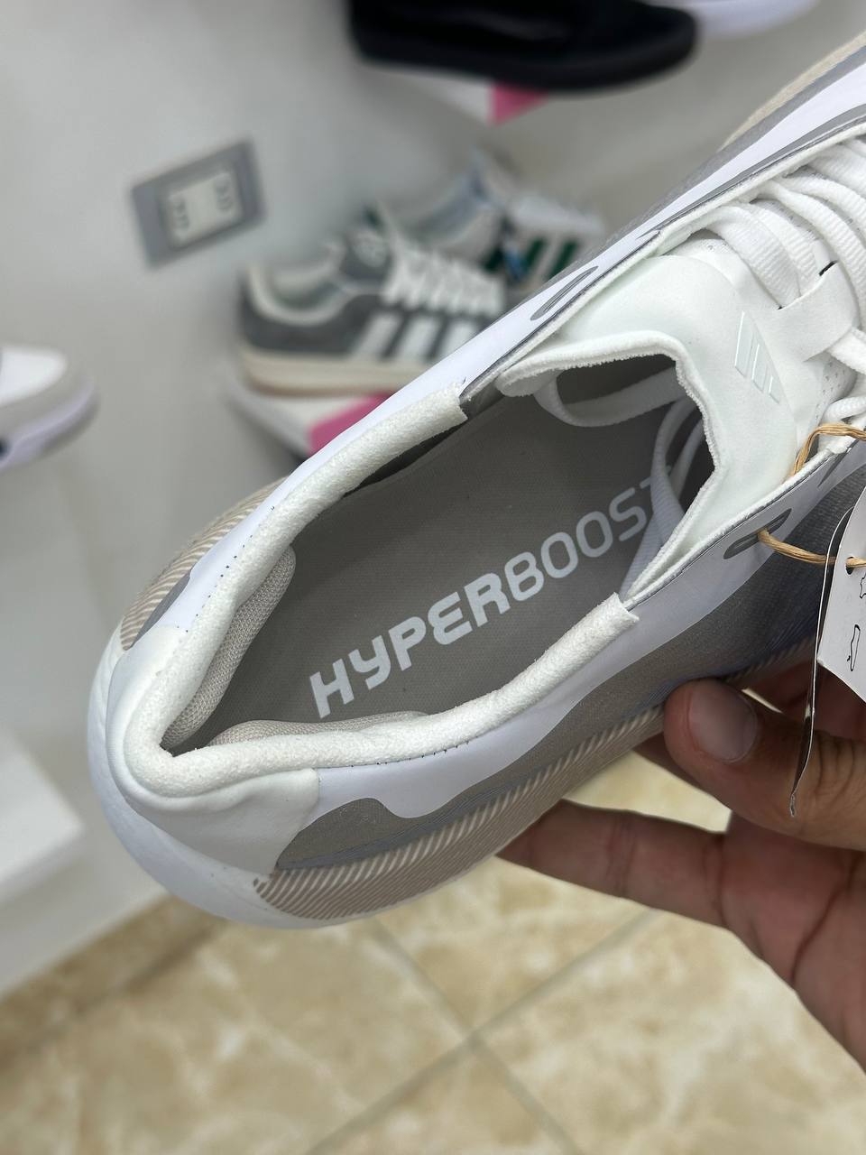 adidas Hyper Boost Edge White Light Solid Grey