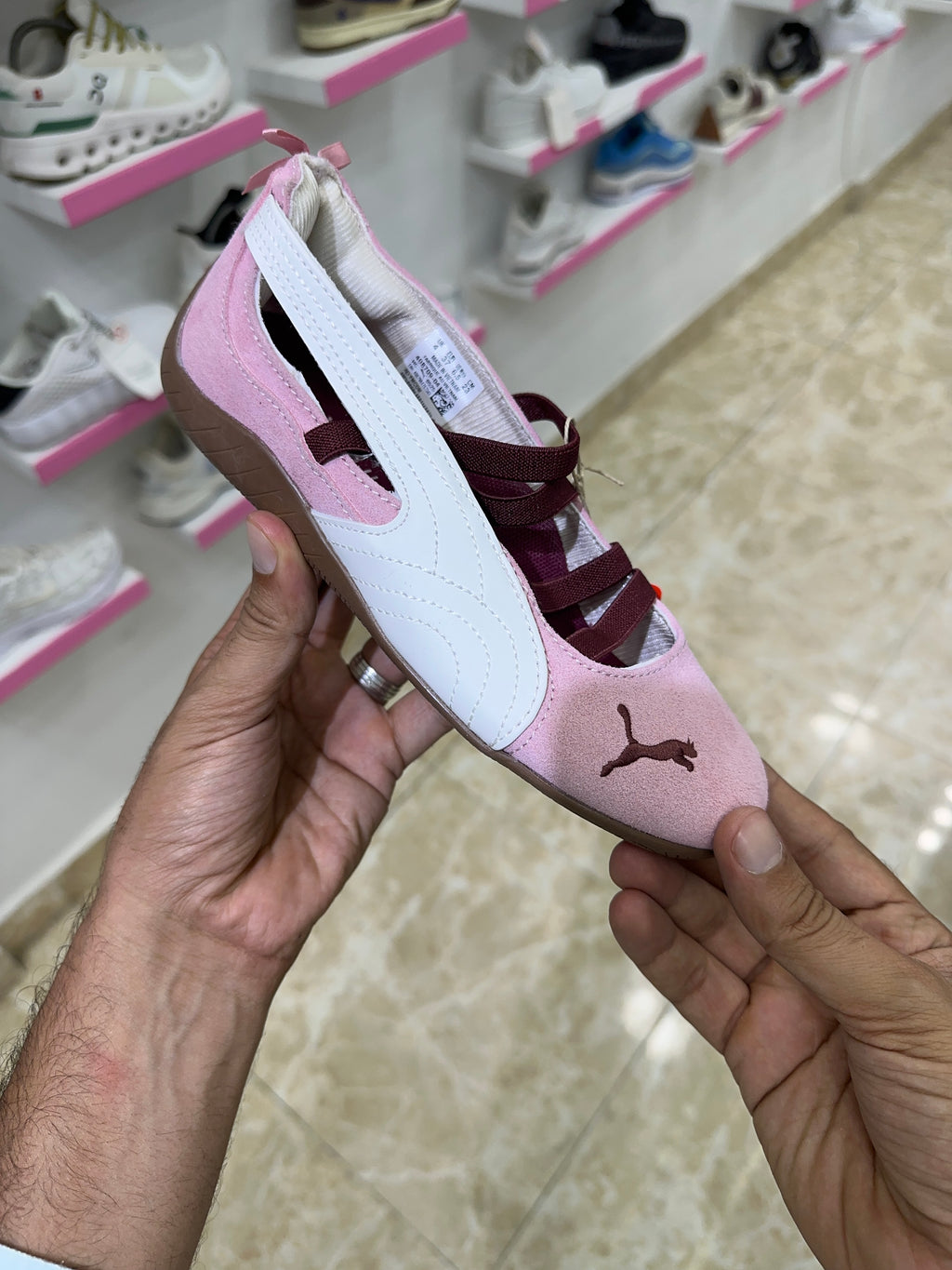 Puma Speedcat Ballet pink white