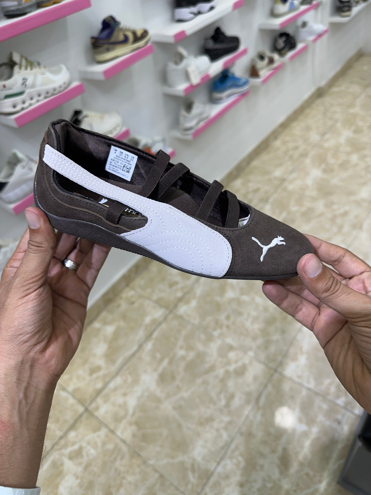 Puma Speedcat Ballet Dark Chocolate white