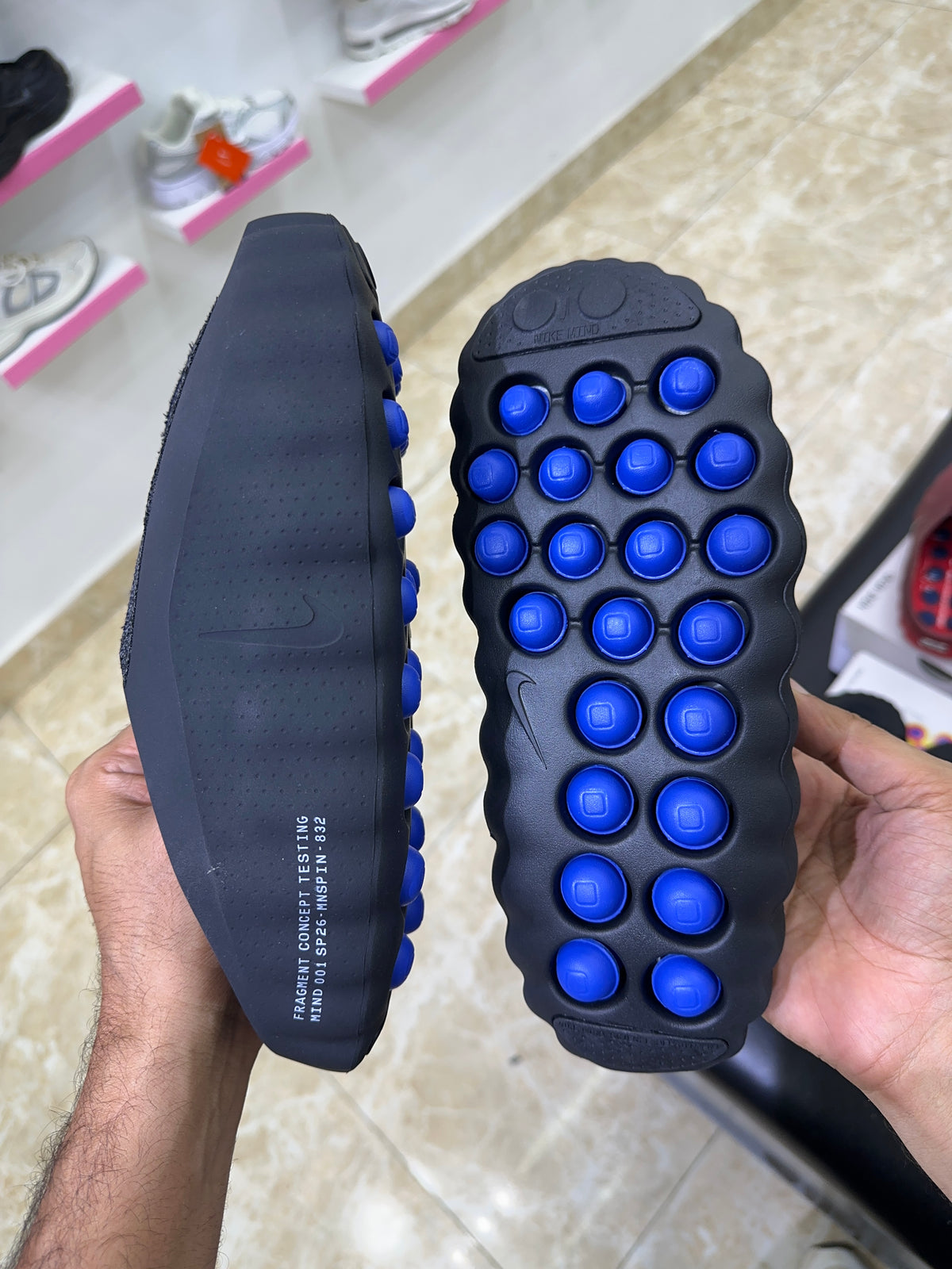 Nike Mind 001 Slide black Fragment reflective