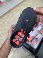Nike Mind 001 Slide Black Chrome bright orange OUTSOLE