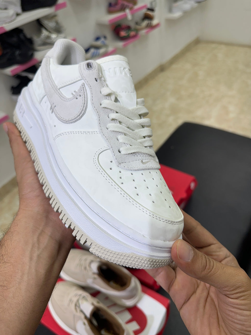 Nike Air Force 1 Low Luxe "Summit White/Light Bone"
