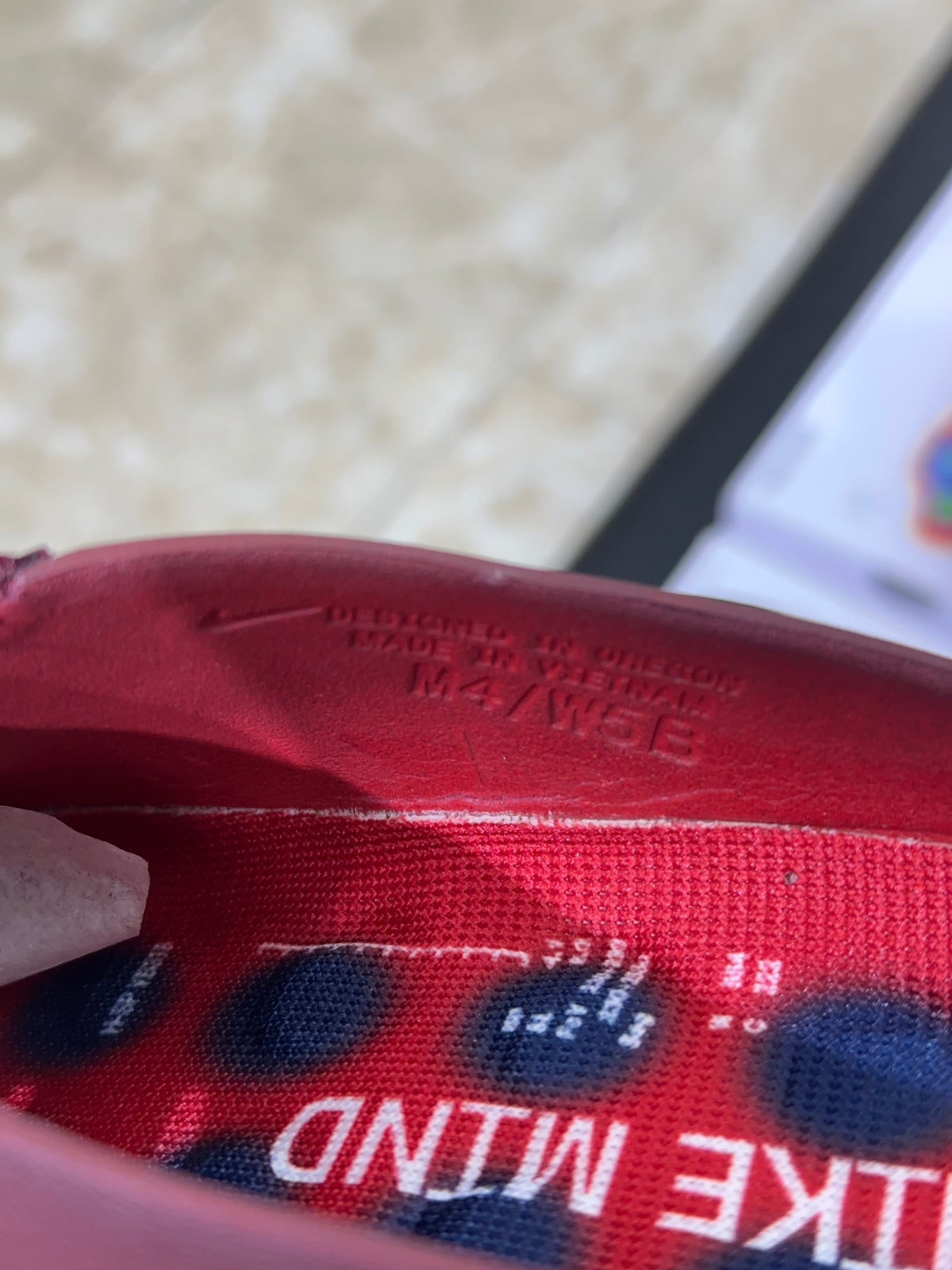 Nike Mind 001 Slide Team Red University Red