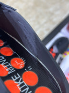 Nike Mind 001 Slide Black Chrome bright orange OUTSOLE