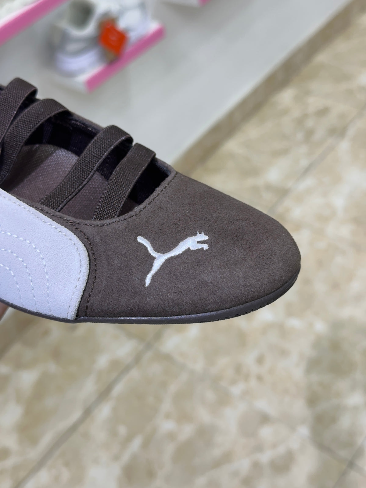 Puma Speedcat Ballet Dark Chocolate white