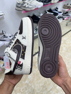 Nike Air Force 1 white Brown Louis Vuitton Monogram&outs ole