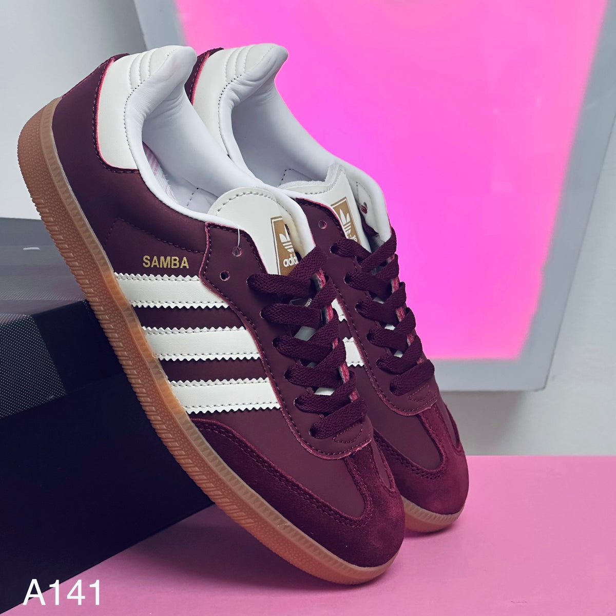 Adidas samba Burgandy