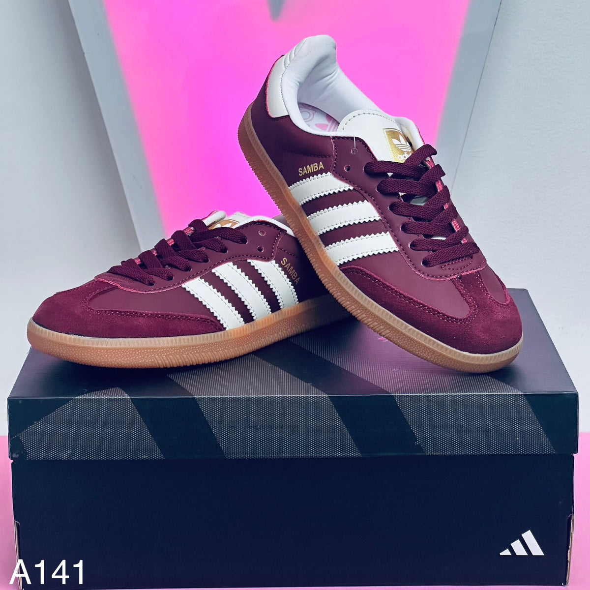 Adidas samba Burgandy