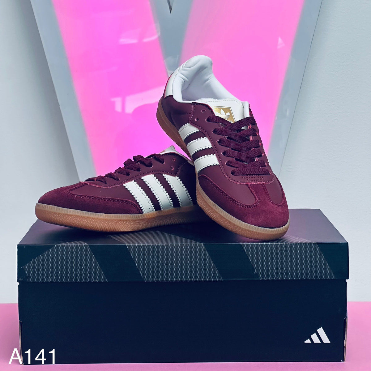 Adidas samba Burgandy